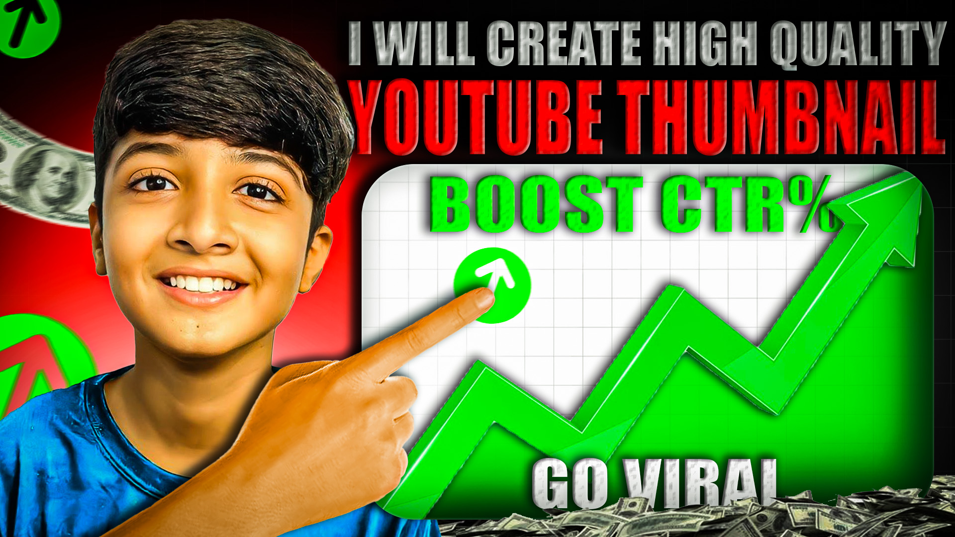 Professional YouTube Thumbnail Design for Higher CTR